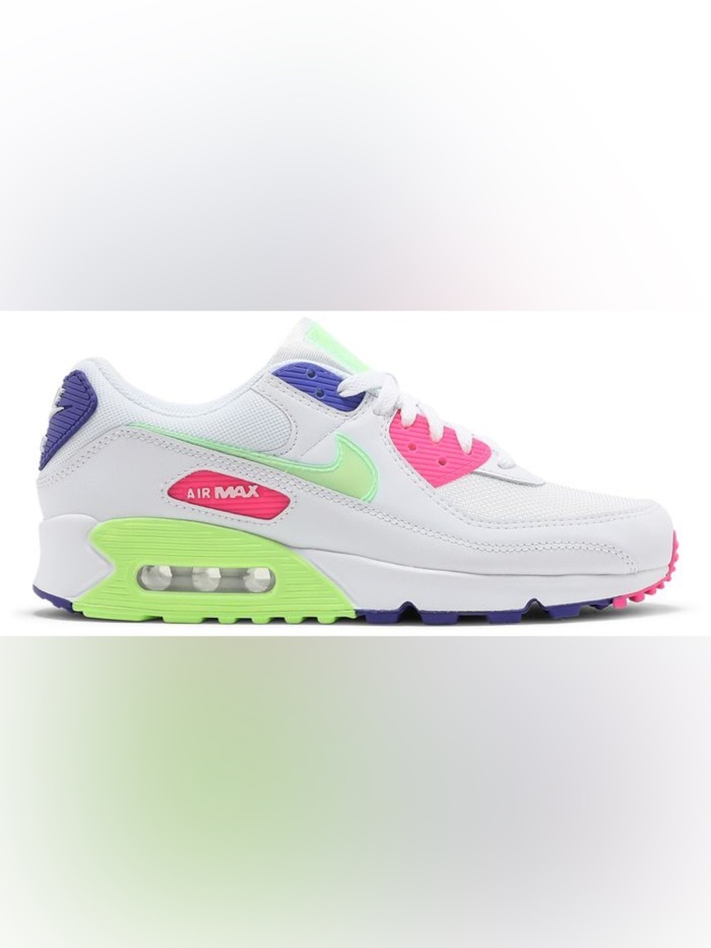 Nike Wmns Air Max 90 'White Indigo Burst Volt'